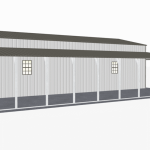 46x46 Vertical Roof Step Down Barns view 4