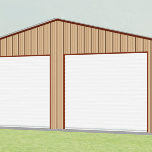 22x51 All Vertical Style Garage view 2