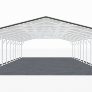 22x51 Vertical Roof Carport view 3