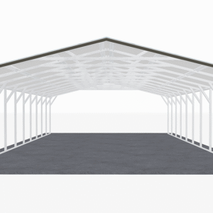 22x51 Vertical Roof Carport view 2