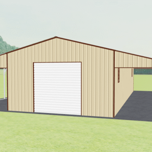 46x51 Vertical Roof Continuous Barns view 2