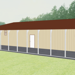 46x51 Vertical Roof Continuous Barns view 1
