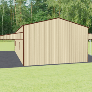 46x51 Vertical Roof Step Down Barns view 3