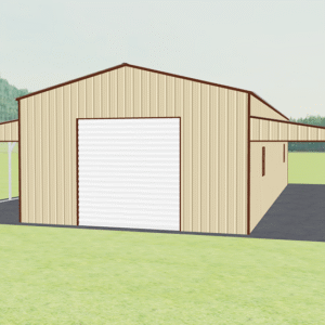 46x51 Vertical Roof Step Down Barns view 2