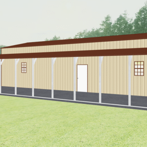 46x51 Vertical Roof Step Down Barns view 1
