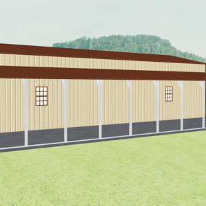 46x51 Vertical Roof Step Down Barns view 4