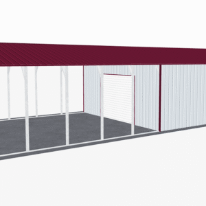 22x51 Vertical Roof Utility Carport view 4