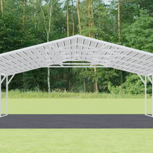 24x21 A-Frame Roof Carport view 3