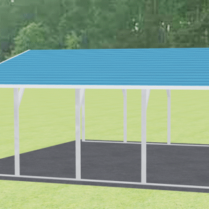 24x21 A-Frame Roof Carport view 1