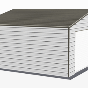 24x21 A-Frame Roof Garage view 1
