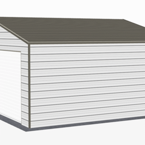 24x21 A-Frame Roof Garage view 4