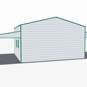 48x21 A-Frame Roof Step Down Barns view 3