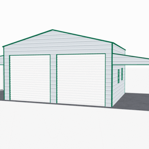 48x21 A-Frame Roof Step Down Barns view 2