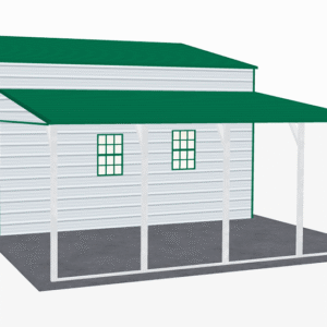 48x21 A-Frame Roof Step Down Barns view 4