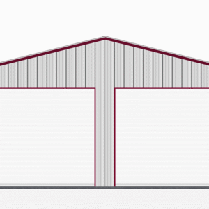 24x21 All Vertical Style Garage view 2