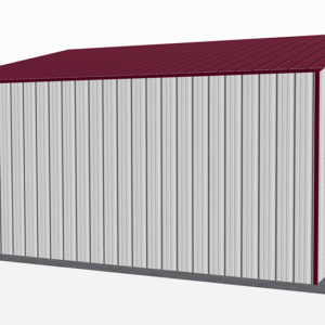 24x21 All Vertical Style Garage view 1