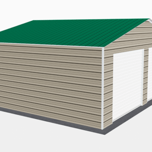 24x21 Residential Style Garage view 1