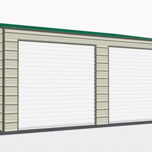 24x21 Side Entry Garage view 1
