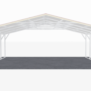 24x21 Vertical Roof Carport view 3
