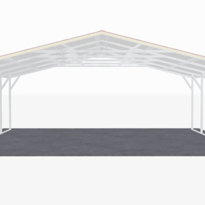 24x21 Vertical Roof Carport view 2