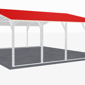 24x21 Vertical Roof Carport view 4