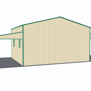 48x21 Vertical Roof Step Down Barns view 3