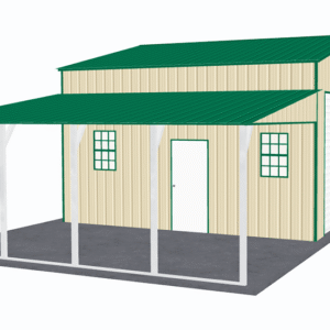 48x21 Vertical Roof Step Down Barns view 1