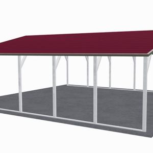 24x26 A-Frame Roof Carport view 1