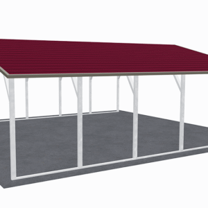 24x26 A-Frame Roof Carport view 4