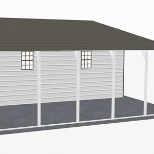 48x26 A-Frame Roof Continuous Barns view 4
