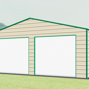 24x26 A-Frame Roof Garage view 2
