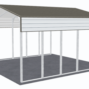 24x26 A-Frame Roof RV Cover view 4