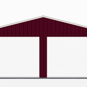 24x26 All Vertical Style Garage view 2