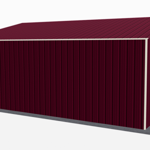 24x26 All Vertical Style Garage view 1