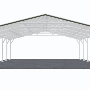 24x26 Vertical Roof Carport view 3