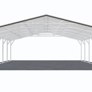 24x26 Vertical Roof Carport view 2