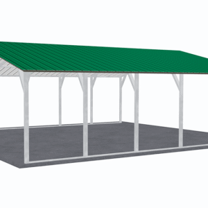 24x26 Vertical Roof Carport view 4