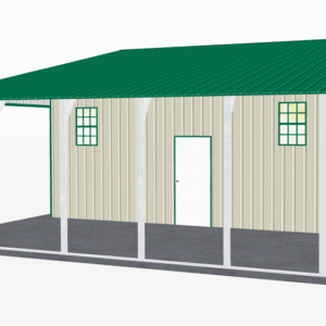 48x26 Vertical Roof Continuous Barns view 1