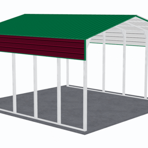 24x26 Vertical Roof RV Cover view 1