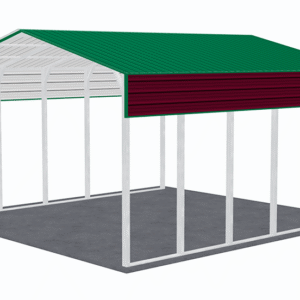 24x26 Vertical Roof RV Cover view 4