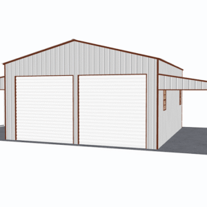 48x26 Vertical Roof Step Down Barns view 2