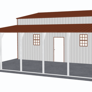 48x26 Vertical Roof Step Down Barns view 1