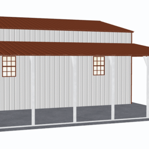 48x26 Vertical Roof Step Down Barns view 4