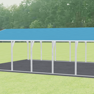 24x31 A-Frame Roof Carport view 1