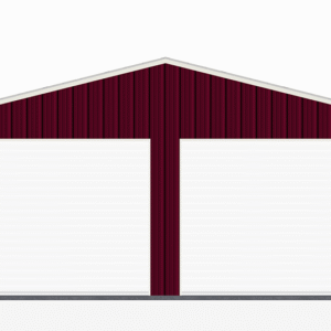 24x31 All Vertical Style Garage view 2