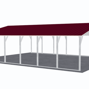 24x31 Vertical Roof Carport view 1