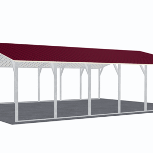 24x31 Vertical Roof Carport view 4