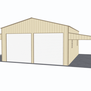48x31 Vertical Roof Step Down Barns view 2