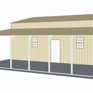 48x31 Vertical Roof Step Down Barns view 1