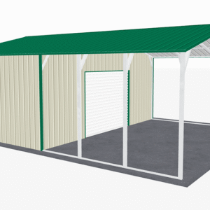 24x31 Vertical Roof Utility Carport view 3